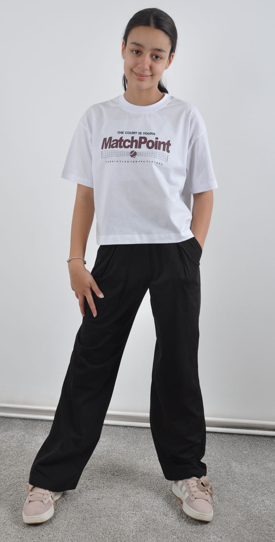 MAJICA MATCH POINT (KROP-TOP OVERSIZE) 8-16